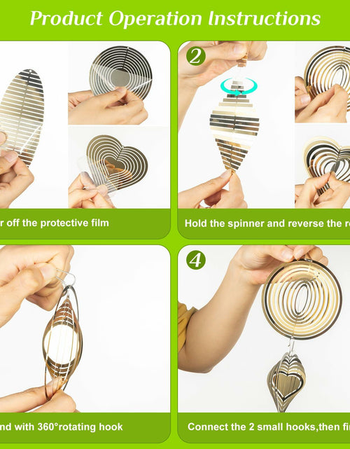 Load image into Gallery viewer, 3D Metal Bird Scare Discs Set Double-Sided Reflectors Outdoor Garden Decor
