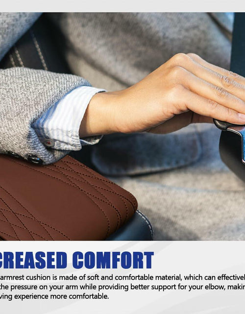 Load image into Gallery viewer, RGOAANC Car Console Armrest Cover Leather Memory Foam 12.6x8.5 Universal
