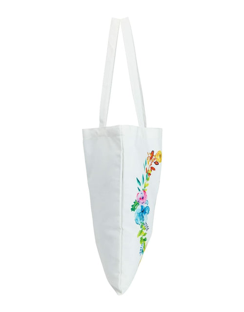 Load image into Gallery viewer, Okuna Outpost Canvas Tote Bags Set of 2 Monogram F Floral 29in
