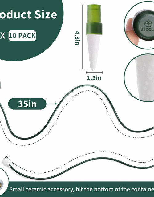 Load image into Gallery viewer, BYDOLL Plant Self-Watering Stakes Automatic Drip Irrigation System 10 Pack
