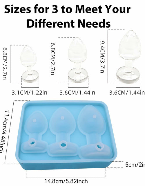 Load image into Gallery viewer, CowGoldChild Silicone Ice Cube Tray Mold for Stanley Cup with Lid Fun Gift
