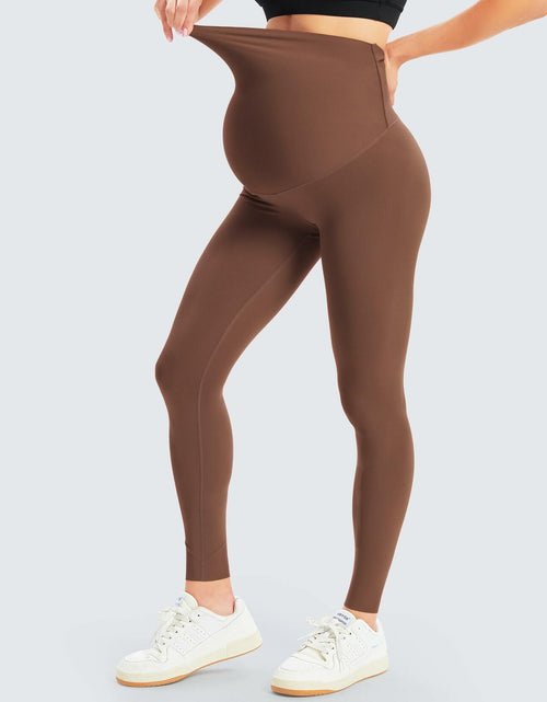 Load image into Gallery viewer, BONVIGOR Maternity Leggings Over Belly Full Length Yoga Pants
