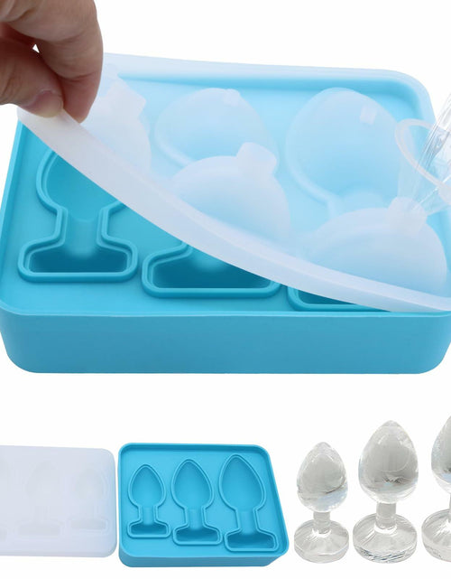 Load image into Gallery viewer, CowGoldChild Silicone Ice Cube Tray Mold for Stanley Cup with Lid Fun Gift
