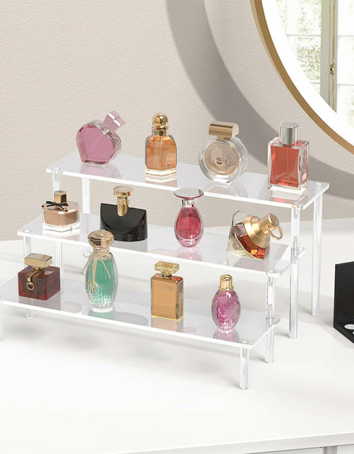 Load image into Gallery viewer, TECHSHARE Clear Acrylic 3-Tier Display Stand Organizer Transparent
