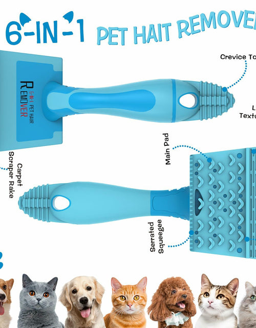 Load image into Gallery viewer, LVHATN 6IN1 Pet Hair Remover Tool for Car Rug Couch Furniture 8.27in
