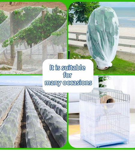 Daksha Ultra Fine White Garden Netting 2.4x3m 7.8x9.8ft Mosquito Plant Cover