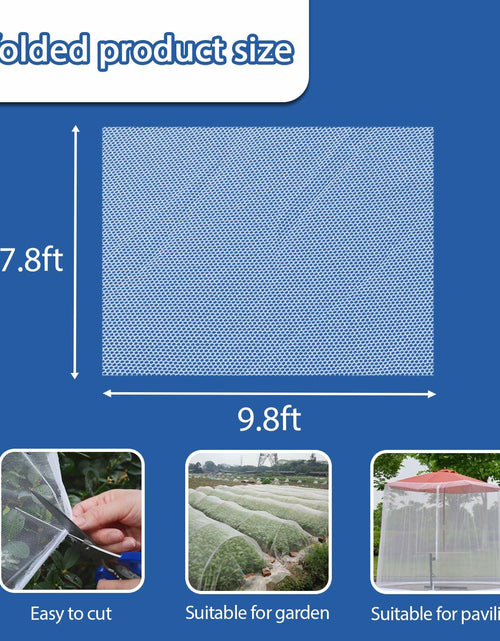 Load image into Gallery viewer, Daksha Ultra Fine White Garden Netting 2.4x3m 7.8x9.8ft Mosquito Plant Cover
