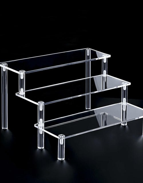 Load image into Gallery viewer, TECHSHARE Clear Acrylic 3-Tier Display Stand Organizer Transparent
