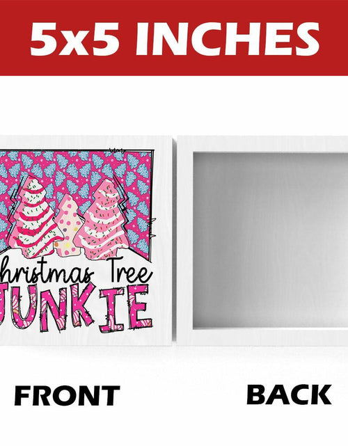 Load image into Gallery viewer, Pink Christmas Tree Decorations Funny Merry Xmas Decor 5x5 inches
