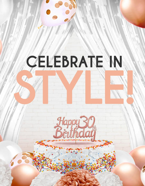 Load image into Gallery viewer, EpiqueOne 41-Piece Rose Gold 30th Birthday Party Decorations for Women

