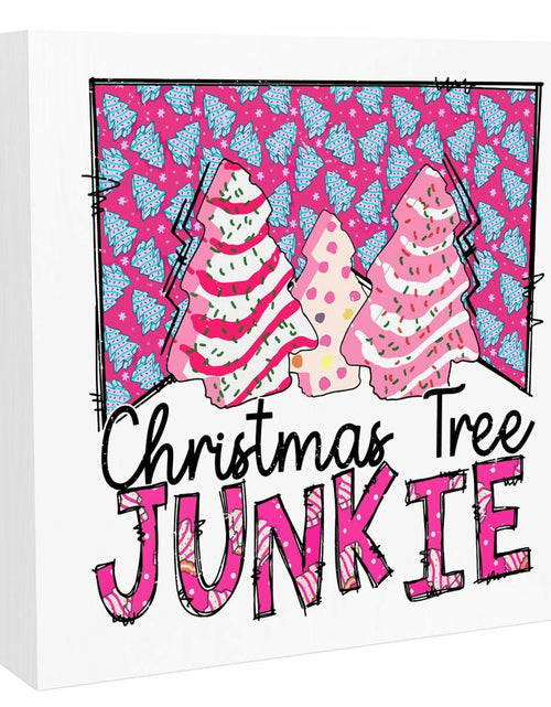 Load image into Gallery viewer, Pink Christmas Tree Decorations Funny Merry Xmas Decor 5x5 inches
