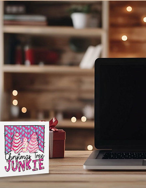 Load image into Gallery viewer, Pink Christmas Tree Decorations Funny Merry Xmas Decor 5x5 inches
