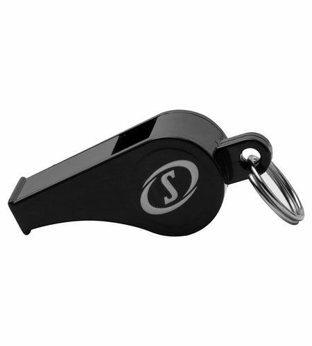 Spalding Plastic Whistle with Lanyard Black 1-Pack