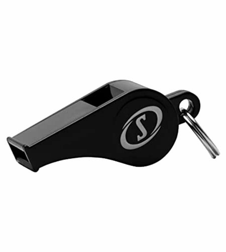 Spalding Plastic Whistle with Lanyard Black 1-Pack