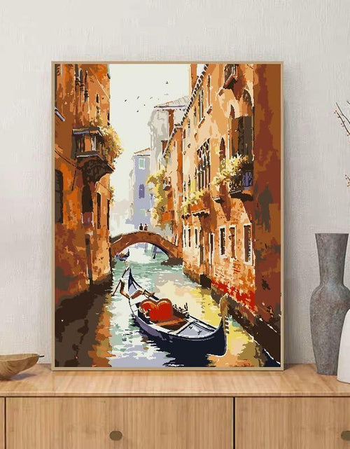 Load image into Gallery viewer, ZRIZQ Paint by Number Kit for Adults 12x16 Canvas City Colorful Box

