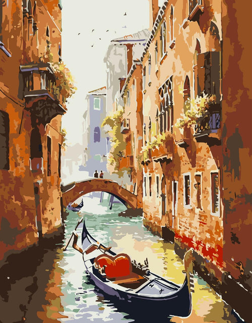 Load image into Gallery viewer, ZRIZQ Paint by Number Kit for Adults 12x16 Canvas City Colorful Box
