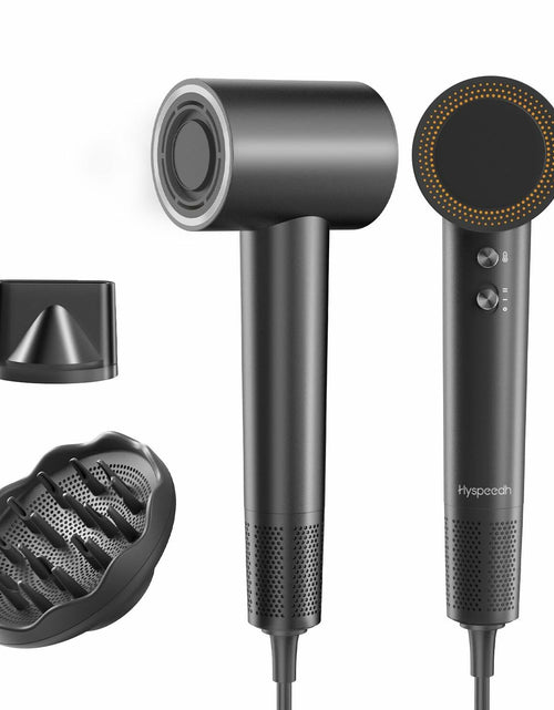 Load image into Gallery viewer, Hair Dryer 1400W 110K RPM Lightweight Smart Thermo Control Darkgray
