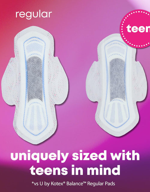 Load image into Gallery viewer, U by Kotex Balance Teen Ultra Thin Pads Heavy Absorbency 28 Count
