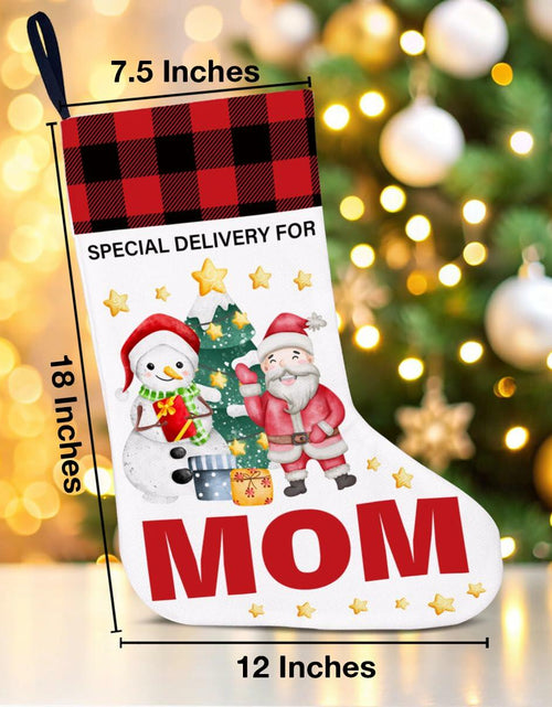 Load image into Gallery viewer, TSUYAWU Grandma Christmas Stocking Holiday Decoration 18x12 Inch
