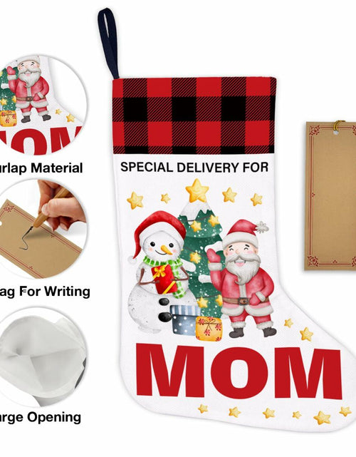 Load image into Gallery viewer, TSUYAWU Grandma Christmas Stocking Holiday Decoration 18x12 Inch
