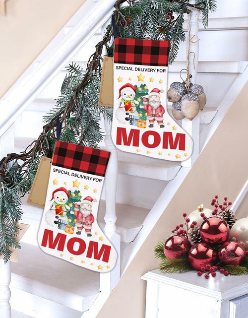 Load image into Gallery viewer, TSUYAWU Mom Christmas Stocking Snowman Xmas Decoration 18x12 Inch
