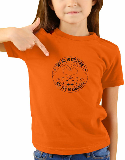 Load image into Gallery viewer, Unity Day Youth Heart Be Kind Shirt, Orange- Size 5T
