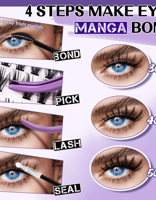 Load image into Gallery viewer, B&amp;Qaugen Lash Extension Kit 280PCS 30D Soft D Curl Manga Black
