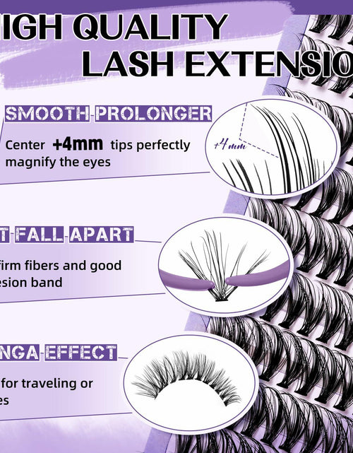 Load image into Gallery viewer, B&amp;Qaugen Lash Extension Kit 280PCS 30D Soft D Curl Manga Black
