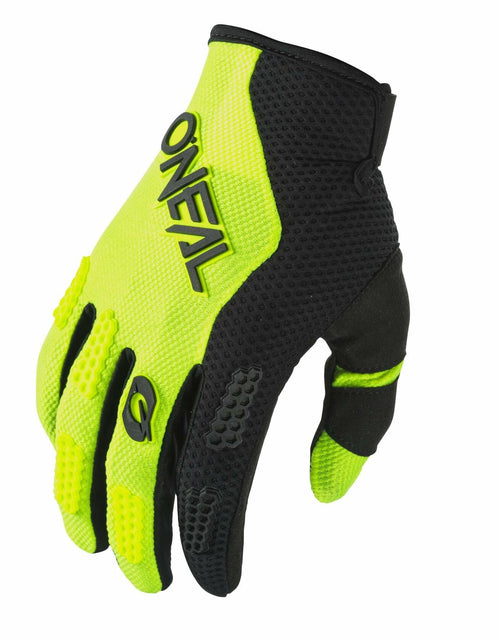 Load image into Gallery viewer, O'NEAL Element Boys Racewear Gloves Black Neon Size 5
