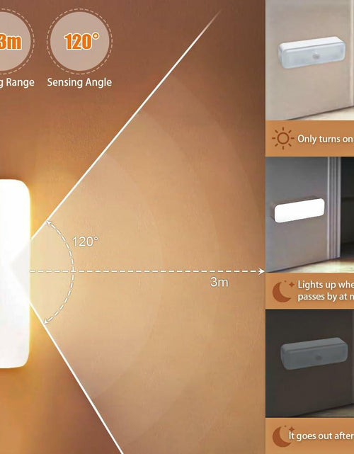 Load image into Gallery viewer, Peayale LED Motion Sensor Nightlight Rechargeable Cordless White Wall Light
