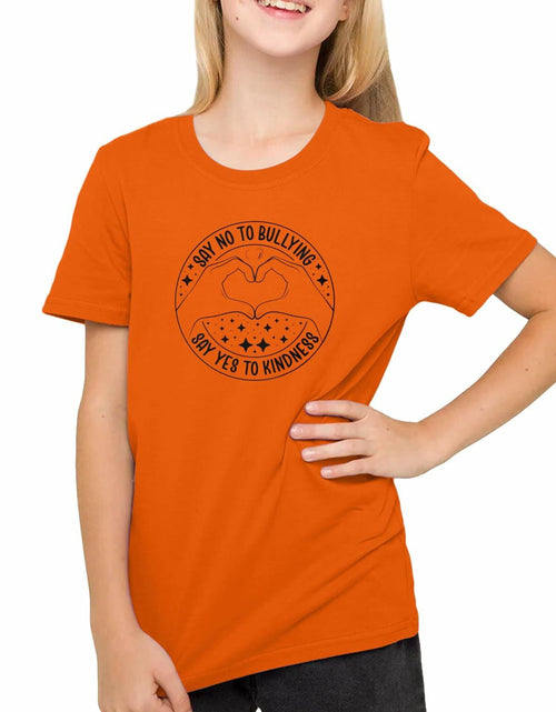 Load image into Gallery viewer, Unity Day Youth Heart Be Kind Shirt, Orange- Size 5T
