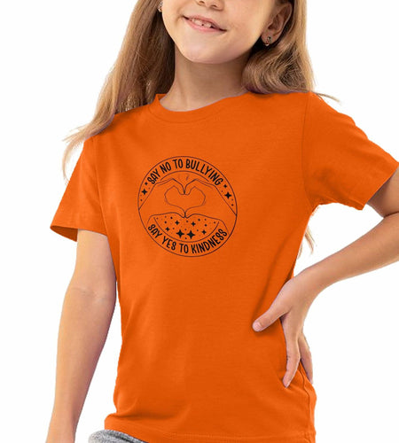 Unity Day Youth Heart Be Kind Shirt, Orange- Size 5T