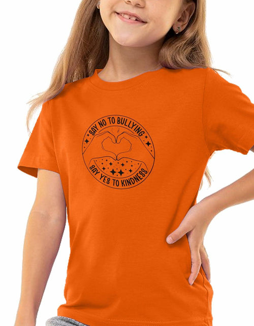 Load image into Gallery viewer, Unity Day Youth Heart Be Kind Shirt, Orange- Size 5T
