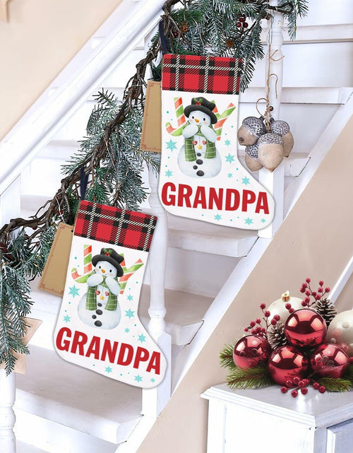 Load image into Gallery viewer, TSUYAWU Grandpa Christmas Stocking Xmas Decoration 18x12 Inch Fireplace
