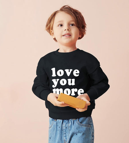 EULLA Toddler Boys Valentines Day Love You More Sweatshirt Size 2T
