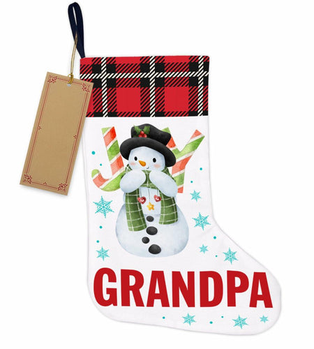 TSUYAWU Grandpa Christmas Stocking Xmas Decoration 18x12 Inch Fireplace