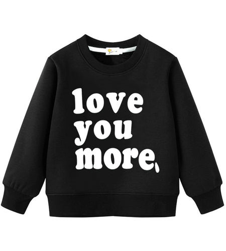EULLA Toddler Boys Valentines Day Love You More Sweatshirt Size 2T