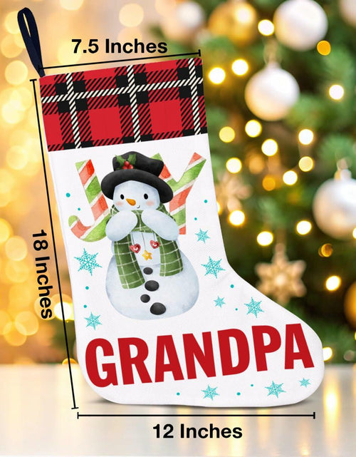 Load image into Gallery viewer, TSUYAWU Grandpa Christmas Stocking Xmas Decoration 18x12 Inch Fireplace
