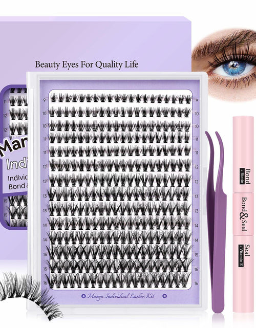 Load image into Gallery viewer, B&amp;Qaugen Lash Extension Kit 280PCS 30D Soft D Curl Manga Black
