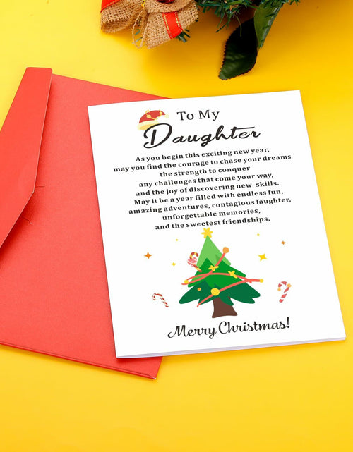 Load image into Gallery viewer, TI-EDC Sentimental Christmas Cards for Daughter - Merry Xmas Gifts
