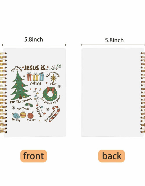 Load image into Gallery viewer, Ecezatik Christmas Notebook Jesus Is the Season 5.5x8.3 Inch Spiral
