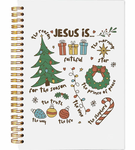 Ecezatik Christmas Notebook Jesus Is the Season 5.5x8.3 Inch Spiral