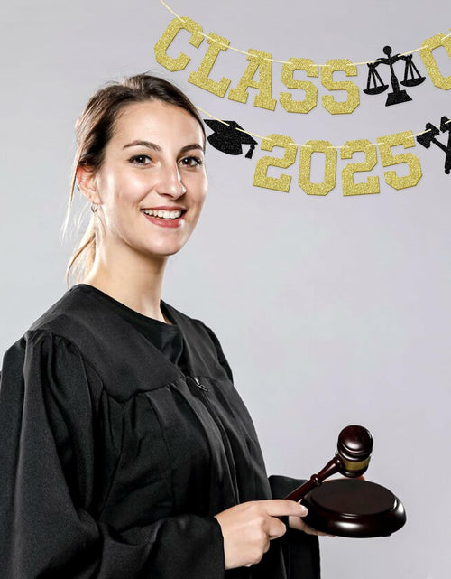 Load image into Gallery viewer, Glitter Class of 2025 Lawyer Graduation Banner Decor Party Supplies
