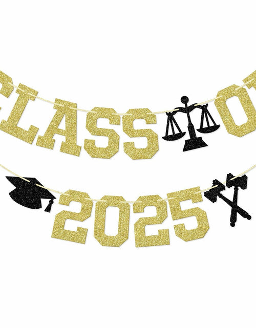 Load image into Gallery viewer, Glitter Class of 2025 Lawyer Graduation Banner Decor Party Supplies
