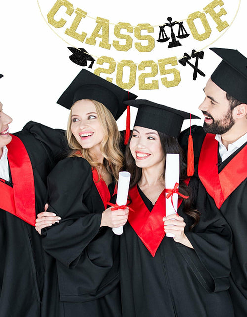 Load image into Gallery viewer, Glitter Class of 2025 Lawyer Graduation Banner Decor Party Supplies
