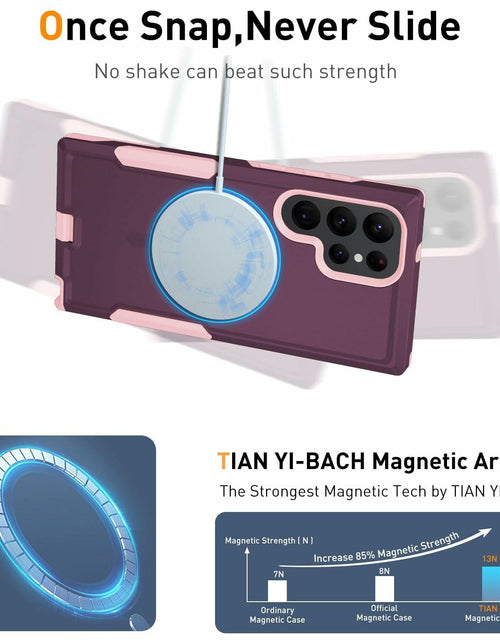Load image into Gallery viewer, THMEIRA Samsung Galaxy S23 Ultra Case 2 Pack Belt Clip Screen Protector Purple

