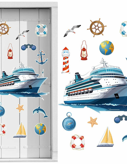 Load image into Gallery viewer, Toodoo 14 Pcs Nautical Cruise Door Magnets Anchor Boat Decorations
