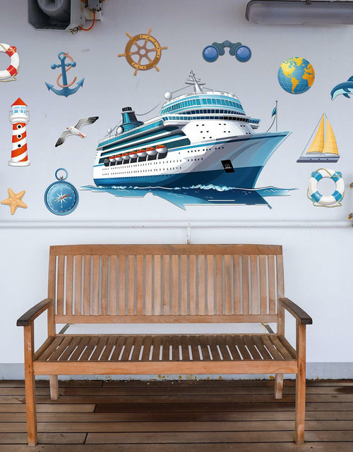 Load image into Gallery viewer, Toodoo 14 Pcs Nautical Cruise Door Magnets Anchor Boat Decorations
