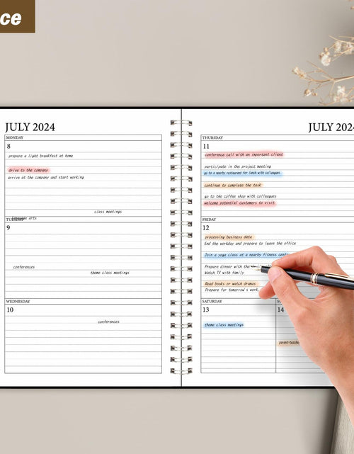 Load image into Gallery viewer, Weekly Planner 2024-2025 5.7x8.3in Academic Monthly Organizer Calendar
