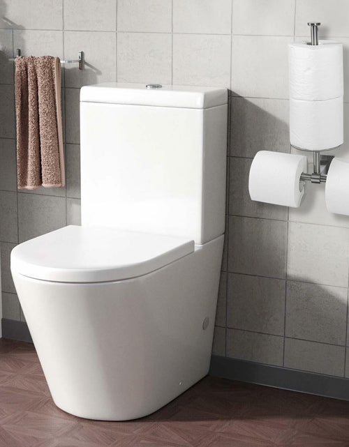Load image into Gallery viewer, Double Toilet Paper Holder with Shelf Wall Mount 304 Stainless Steel
